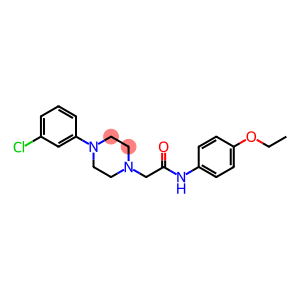 2-[4-(3-CHLOROPHENYL)PIPERAZINO]-N-(4-ETHOXYPHENYL)ACETAMIDE