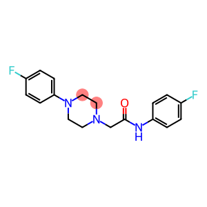 N-(4-FLUOROPHENYL)-2-[4-(4-FLUOROPHENYL)PIPERAZINO]ACETAMIDE