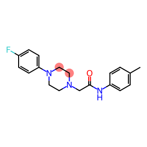 2-[4-(4-FLUOROPHENYL)PIPERAZINO]-N-(4-METHYLPHENYL)ACETAMIDE