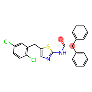 Benzeneacetamide, N-[5-[(2,5-dichlorophenyl)methyl]-2-thiazolyl]-α-phenyl-