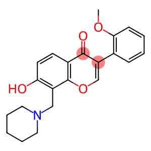 7-hydroxy-3-(2-methoxyphenyl)-8-(piperidin-1-ylmethyl)-4H-chromen-4-one