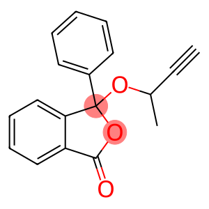 3-[(1-methyl-2-propynyl)oxy]-3-phenyl-2-benzofuran-1(3H)-one