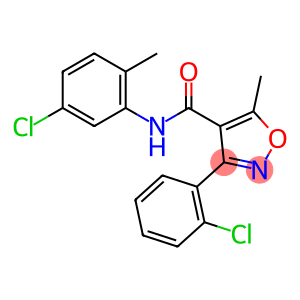 N-(5-chloro-2-methylphenyl)-3-(2-chlorophenyl)-5-methyl-4-isoxazolecarboxamide