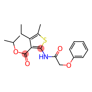 isopropyl 4-ethyl-5-methyl-2-[(phenoxyacetyl)amino]-3-thiophenecarboxylate