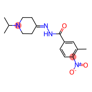 4-nitro-N'-(1-isopropyl-4-piperidinylidene)-3-methylbenzohydrazide