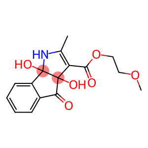 2-methoxyethyl 3a,8b-dihydroxy-2-methyl-4-oxo-1,3a,4,8b-tetrahydroindeno[1,2-b]pyrrole-3-carboxylate