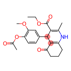 ethyl 4-[4-(acetyloxy)-3-methoxyphenyl]-2-methyl-5-oxo-1,4,5,6,7,8-hexahydro-3-quinolinecarboxylate