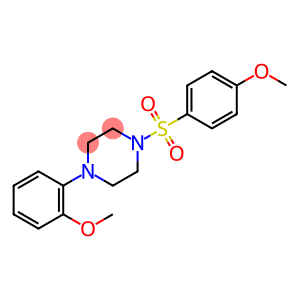 1-(2-methoxyphenyl)-4-[(4-methoxyphenyl)sulfonyl]piperazine