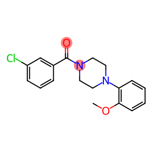 1-(3-chlorobenzoyl)-4-(2-methoxyphenyl)piperazine