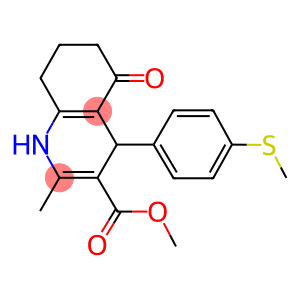 methyl 2-methyl-4-[4-(methylsulfanyl)phenyl]-5-oxo-1,4,5,6,7,8-hexahydro-3-quinolinecarboxylate