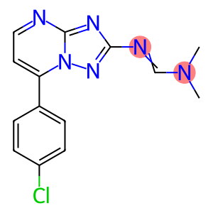 N'-[7-(4-CHLOROPHENYL)[1,2,4]TRIAZOLO[1,5-A]PYRIMIDIN-2-YL]-N,N-DIMETHYLIMINOFORMAMIDE