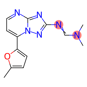 N,N-DIMETHYL-N'-[7-(5-METHYL-2-FURYL)[1,2,4]TRIAZOLO[1,5-A]PYRIMIDIN-2-YL]IMINOFORMAMIDE