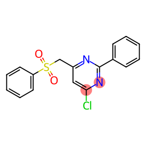 (6-CHLORO-2-PHENYL-4-PYRIMIDINYL)METHYL PHENYL SULFONE