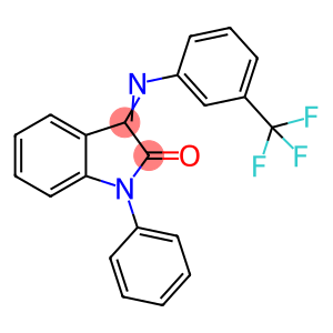 1-PHENYL-3-[[3-(TRIFLUOROMETHYL)PHENYL]IMINO]-1H-INDOL-2-ONE