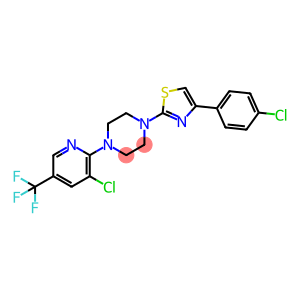 Piperazine, 1-[4-(4-chlorophenyl)-2-thiazolyl]-4-[3-chloro-5-(trifluoromethyl)-2-pyridinyl]-