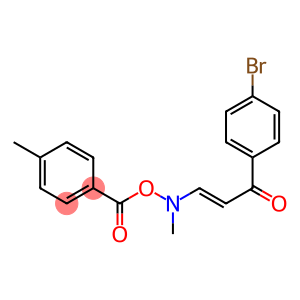 1-(4-BROMOPHENYL)-3-(METHYL[(4-METHYLBENZOYL)OXY]AMINO)-2-PROPEN-1-ONE