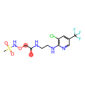N-(2-([3-CHLORO-5-(TRIFLUOROMETHYL)-2-PYRIDINYL]AMINO)ETHYL)-2-([(METHYLSULFONYL)AMINO]OXY)ACETAMIDE