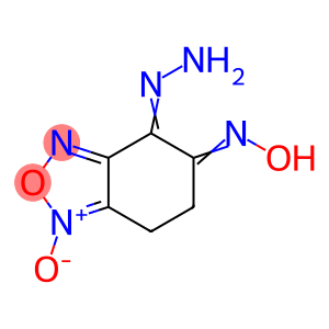 2,1,3-Benzoxadiazole-4,5-dione,6,7-dihydro-,4-hydrazone,5-oxime,1-oxide(9CI)