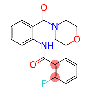 2-fluoro-N-[2-(4-morpholinylcarbonyl)phenyl]benzamide