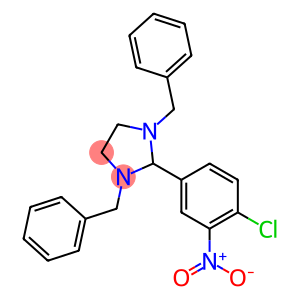 Imidazolidine, 2-(4-chloro-3-nitrophenyl)-1,3-bis(phenylmethyl)-