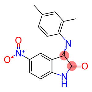 (3E)-3-[(2,4-dimethylphenyl)imino]-5-nitro-1,3-dihydro-2H-indol-2-one