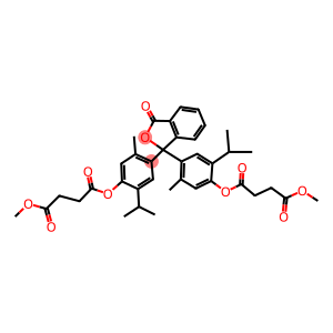 1-[2-isopropyl-4-(1-{5-isopropyl-4-[(4-methoxy-4-oxobutanoyl)oxy]-2-methylphenyl}-3-oxo-1,3-dihydro-2-benzofuran-1-yl)-5-methylphenyl] 4-methyl succinate