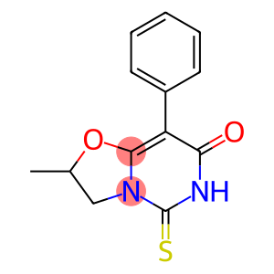 7H-Oxazolo[3,2-c]pyrimidin-7-one,2,3,5,6-tetrahydro-2-methyl-8-phenyl-5-thioxo-