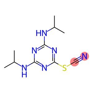 Thiocyanic acid,4,6-bis[(1-methylethyl)amino]-1,3,5-triazin-2-yl ester