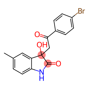3-[2-(4-bromophenyl)-2-oxoethyl]-3-hydroxy-5-methyl-1,3-dihydro-2H-indol-2-one