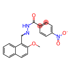 Benzoic acid, 4-nitro-, 2-[(2-methoxy-1-naphthalenyl)methylene]hydrazide