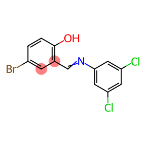 4-bromo-2-{[(3,5-dichlorophenyl)imino]methyl}phenol