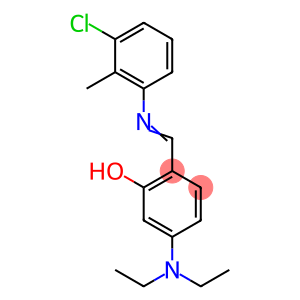 2-{[(3-chloro-2-methylphenyl)imino]methyl}-5-(diethylamino)phenol