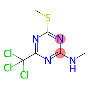 1,3,5-Triazin-2-amine, N-methyl-4-(methylthio)-6-(trichloromethyl)-