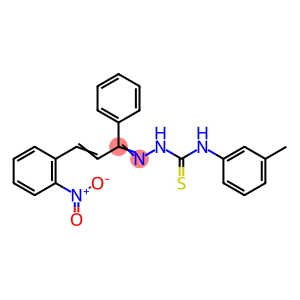 3-{2-nitrophenyl}-1-phenyl-2-propen-1-one N-(3-methylphenyl)thiosemicarbazone