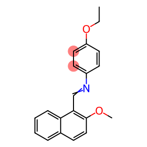 (4-ethoxyphenyl)[(2-methoxy-1-naphthyl)methylene]amine