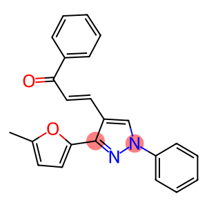 3-[3-(5-methyl-2-furyl)-1-phenyl-1H-pyrazol-4-yl]-1-phenyl-2-propen-1-one