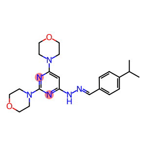 4-isopropylbenzaldehyde (2,6-dimorpholin-4-ylpyrimidin-4-yl)hydrazone