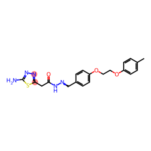 2-(5-amino-1,3,4-thiadiazol-2-yl)-N'-{4-[2-(4-methylphenoxy)ethoxy]benzylidene}acetohydrazide