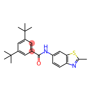 Benzamide, 3,5-bis(1,1-dimethylethyl)-N-(2-methyl-6-benzothiazolyl)-