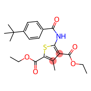 diethyl 5-(4-(tert-butyl)benzamido)-3-methylthiophene-2,4-dicarboxylate