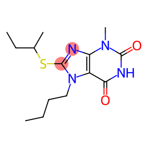 7-butyl-8-(sec-butylthio)-3-methyl-3,7-dihydro-1H-purine-2,6-dione