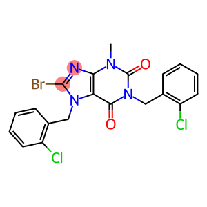 8-bromo-1,7-bis(2-chlorobenzyl)-3-methyl-3,7-dihydro-1H-purine-2,6-dione