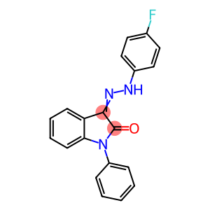 1-PHENYL-1H-INDOLE-2,3-DIONE 3-[N-(4-FLUOROPHENYL)HYDRAZONE]