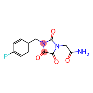 2-[3-(4-FLUOROBENZYL)-2,4,5-TRIOXO-1-IMIDAZOLIDINYL]ACETAMIDE