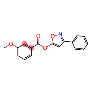 3-phenyl-1,2-oxazol-5-yl 3-methoxybenzoate