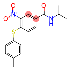 N-ISOPROPYL-4-[(4-METHYLPHENYL)SULFANYL]-3-NITROBENZENECARBOXAMIDE