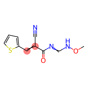 2-CYANO-N-[(METHOXYIMINO)METHYL]-3-(2-THIENYL)ACRYLAMIDE