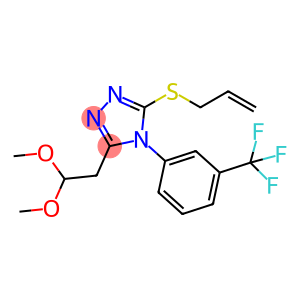 3-(2,2-dimethoxyethyl)-5-(prop-2-en-1-ylsulfanyl)-4-[3-(trifluoromethyl)phenyl]-4H-1,2,4-triazole