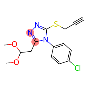 2-[4-(4-CHLOROPHENYL)-5-(2-PROPYNYLSULFANYL)-4H-1,2,4-TRIAZOL-3-YL]-1-METHOXYETHYL METHYL ETHER