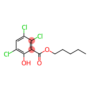 2,3,5-Trichloro-6-hydroxybenzoic acid pentyl ester